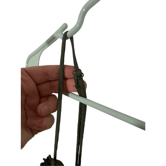 B Darlin Army Green Sz 0 Women's Earthy Front Tie Cottage Farmhouse Mini Dress - Picture 2 of 7